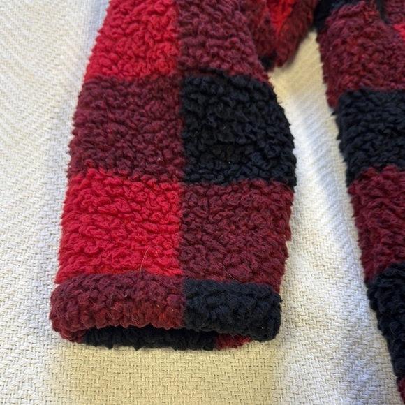 Eddie Bauer women’s fuzzy fleece sweater. Zipper collar. Size XL. Cabincore - Picture 5 of 8